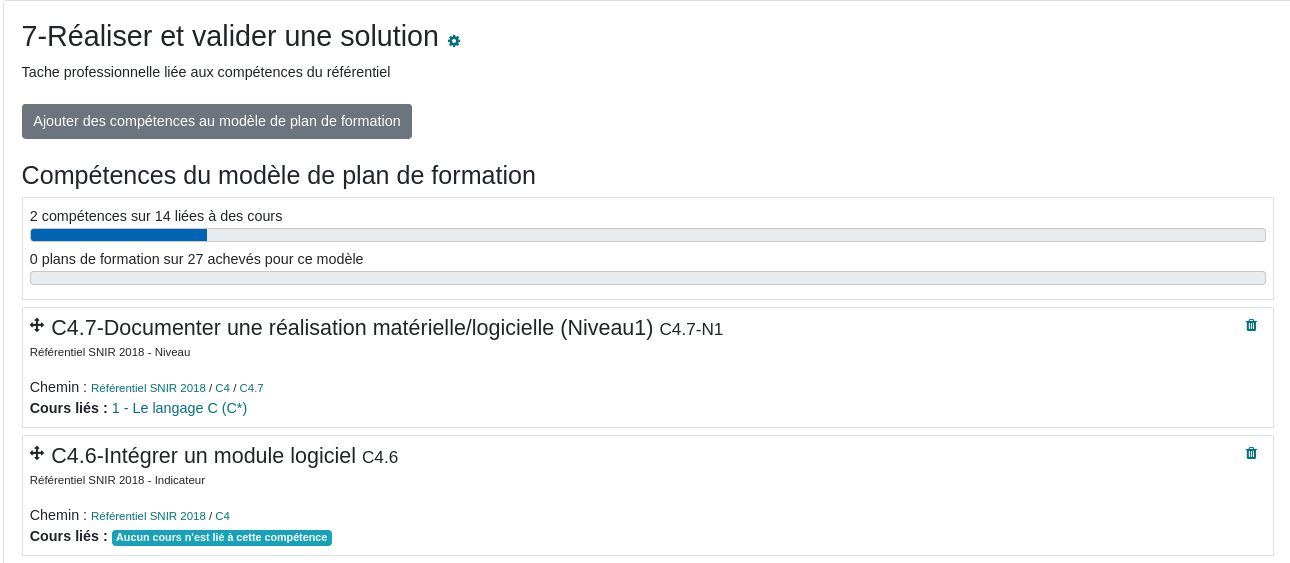moodle tache professionnelle
